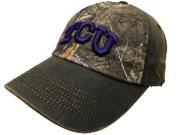 TCU Horned Frogs TOW Brown Realtree Camo Driftwood Adjustable Slouch Hat Cap