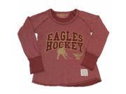 Boston College Eagles Retro Brand WOMENS Maroon LS Pullover Sweatshirt M