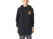 Boston Bruins SAAG WOMENS Black LS Extra Long Full Zip Hooded Jacket M