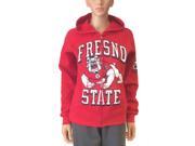 Fresno State Bulldogs Champion WOMENS Red LS Full Zip Hooded Jacket Pockets M