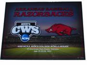 Arkansas Razorbacks Men s 2012 College World Series Grey Print 16 X 20