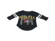 Pittsburgh Pirates SAAG TODDLER Charcoal Gray Ultra Soft Long Sleeve T Shirt 2T