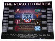 College World Series 2011 The Road to Omaha Ready to Frame Print 16 X 20