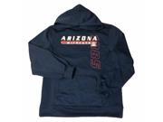 Arizona Wildcats Badger Sport YOUTH Navy LS Double Pocket Hoodie Sweatshirt M