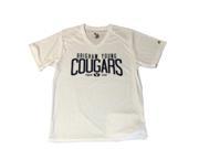 BYU Cougars Badger Sport GIRLS White Short Sleeve V Neck Performance T Shirt M