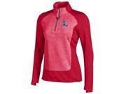 Ole Miss Rebels Under Armour WOMEN Red Infrared 1 4 Zip ColdGear Pullover L