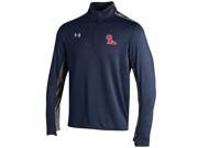 Ole Miss Rebels Under Armour Navy Doomsday 1 4 Zip ColdGear Loose Pullover L