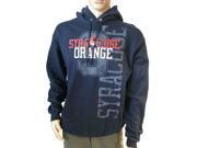 Syracuse Orange Champion Navy Retro Logo LS Pullover Hoodie Sweatshirt L