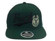 Milwaukee Bucks Adidas Green Structured Adjustable Snapback Flat Bill Hat Cap