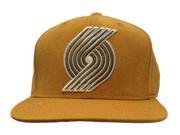 Portland Trail Blazers Adidas Gold Structured Snapback Flat Bill Hat Cap