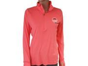 BYU Cougars Champion WOMENS Neon Coral LS Lightweight 1 4 Zip Pullover M