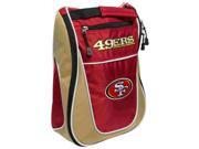 San Francisco 49ers Team Golf Red Gold Zippered Carry On Golf Shoes Travel Bag