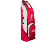 Ohio State Buckeyes Team Golf Red Golf Clubs Wheeled Luggage Travel Bag