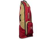 San Francisco 49ers Team Golf Red Golf Clubs Wheeled Luggage Travel Bag