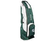 Michigan State Spartans Team Golf Green Golf Clubs Wheeled Luggage Travel Bag