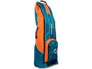 Miami Dolphins Team Golf Teal Golf Clubs Wheeled Luggage Travel Bag