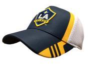 Los Angeles LA Galaxy Adidas YOUTH Navy Faux Leather Structured Hat Cap