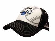 Mens NCAA CWS Adidas Black White Structured Fitted Hat Cap One Size
