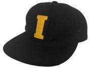 Iowa Hawkeyes TOW Black Natural Vault Retro Adjustable Strapback Hat Cap