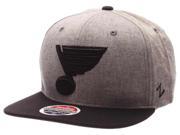 St. Louis Blues Zephyr Gray Black Z11 Suit Adjustable Snapback Hat Cap