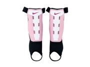 Nike YOUTH Charge Metallic Pink Pastel Pink White Soccer Shin Guards L