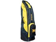 Michigan Wolverines Team Golf Navy Golf Clubs Wheeled Luggage Travel Bag