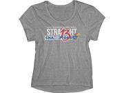 Kansas Jayhawks 13 Straight Basketball Big 12 Champion WOMEN Gray T Shirt XL
