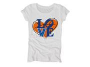 Villanova Wildcats Blue 84 JR WOMEN Love Basketball White Cotton T Shirt M