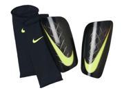Nike Mercurial Lite Black Lime Green Shin Guards XL