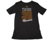 Missouri Tigers Under Armour Heatgear WOMENS Charcoal Gray SS T Shirt M