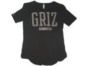 Montana Grizzlies Under Armour Heatgear WOMENS Black SS Scoop Neck T Shirt S