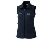 Penn State Nittany Lions Columbia WOMEN Navy Give Go Full Zip Fleece Vest L