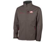 Arkansas Razorbacks Columbia Charcoal Ascender Softshell Full Zip Up Jacket L