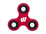 Wisconsin Badgers Red NCAA Three Way Diztracto Fidget Hand Spinner