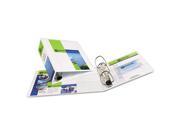 Heavy Duty View Binder with One Touch EZD Rings 4 Capacity White
