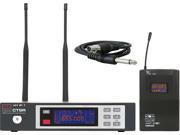 Galaxy Audio CTSR 85GTR Wireless Microphone Guitar System CODE L 655 679MHz Includes CTSR Receiver MBP85 Bodypack Transmitter AS GTR Guitar Cable Rack Ears