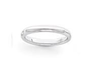 14k White Gold 3mm Comfort Fit Band Size 12