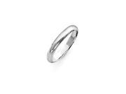 Sterling Silver 3mm Half Round Band Size 8.5