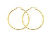 14k Polished 2.5mm Round Hoop Earrings 14k Polished 2.5mm Round Hoop Earrings