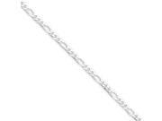 Sterling Silver 3mm Figaro Chain Size 9