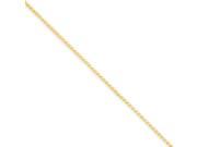 14k 1.1mm Solid Polished Spiga Chain Size 8