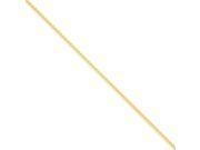 14k 1.1mm Solid Polished Spiga Chain Size 9