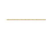 14k 2mm D C Rope With Lobster Clasp Chain Size 6
