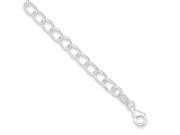 Sterling Silver 5.3mm Half Round Wire Curb Chain Size 7