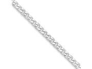 Sterling Silver Polished 3.7mm Curb Chain Size 7