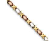 Stainless Steel Gold Rose Ip Plated Fancy Bracelet