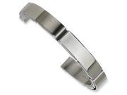 Stainless Steel Brushed And Polished Cuff Bangle