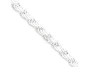 Sterling Silver 3.5mm Diamond Cut Rope Chain Size 8