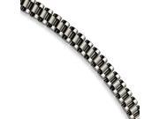 Stainless Steel Brushed And Polished 8.5in Bracelet