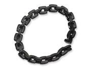 Stainless Steel Black Plated 9in Bracelet